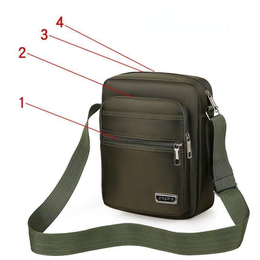 Men Crossbody Bags Male Nylon Shoulder Bags Boy Messenger Bags Man Handbags for Travel Casual Large Satchel Grey