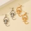 Gothic Animal Scorpion Drop Earrings Women's Vintage Punk Hip Hop Rock Men's Snake Earrings Dark Halloween Exaggerated Jewelry