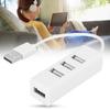 4‑Port Hub USB Splitter Docking Station Portable Computer Parts OTG White Data Transmission