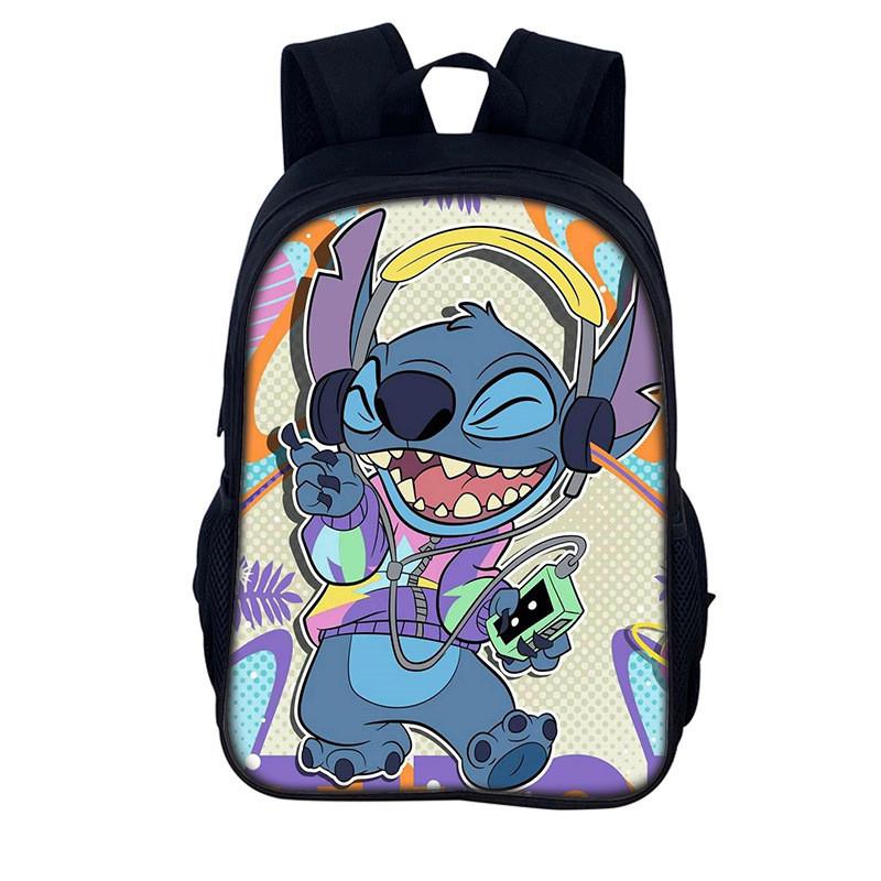 Детский рюкзак Stitch из полиэстера для ежедневного использования и хранения