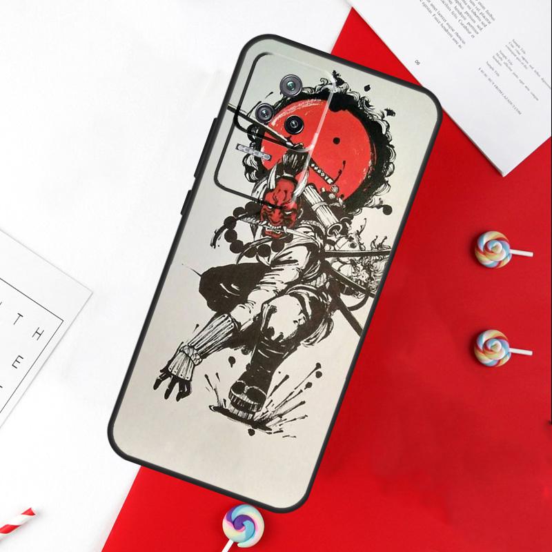 Чехол Oni Hannya Mask для Xiaomi 11T 12T 13T 14T Pro 13 14 15 Ultra POCO X7 Pro X3 X5 X6 F5 F6 M6 Pro