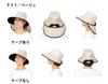 Suzukachan Shabo Wide Brim UV Mesh Heat Stroke Hat 711 Hat, Prevention, Lightweight, Cool, Heat-resistant (Medium Size, Beige)