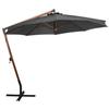 Parasol suspendu avec mât Anthracite 3,5x2,9 m Bois de sapin - VIDAXL - Rectangulaire - Manuel