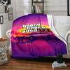 1pc Blanket - Game Grand Theft Auto Print Design,Lightweight Blanket for Sofa,Bed- Soft &Warm,Gift for All Seasons
