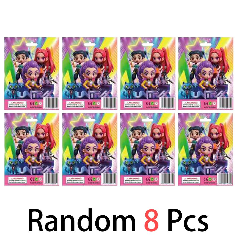 24 шт. Q Версия Kpop Истребители демонов коробка Фигурка Игрушка Дерпис Тигр Руми Мира Зои Сасси Фигурка Кукла Поклонники Рождество День рождения Подарок