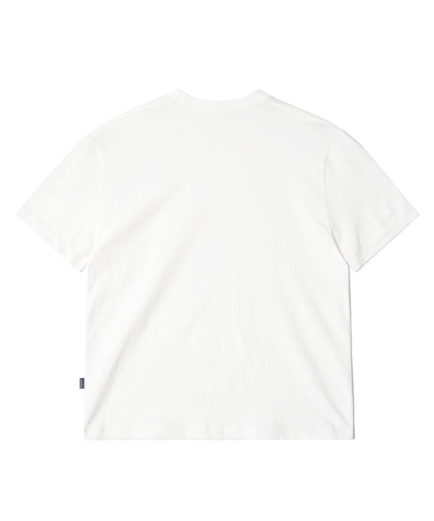 QT8 GARMENTS Футболка с логотипом Oc Og (слоновая кость)