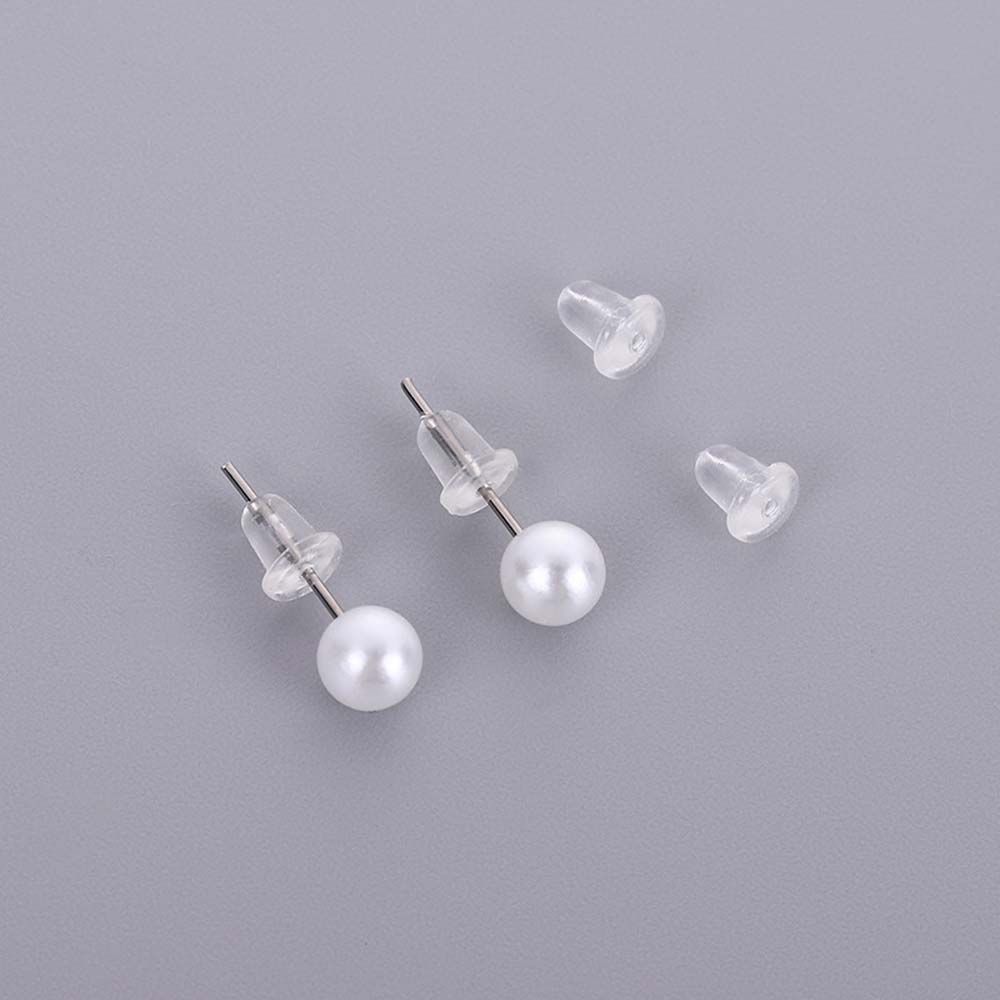 Jewelry Parts Jewelry Making Ear Protect Pure Color Ear Hole Blockage Ear Post Plastic Stud Earring