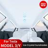 Солнцезащитные козырьки для Tesla 2026 Model Y Juniper Launch Model 3 Highland Люк Ледяная ткань Пряжка Стеклянный люк Аксессуары