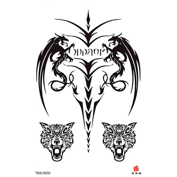 High Quality Waterproof Women's Sexy Flower Animal Tribal Temporary Body Art Tattoos Tattoo Stickers