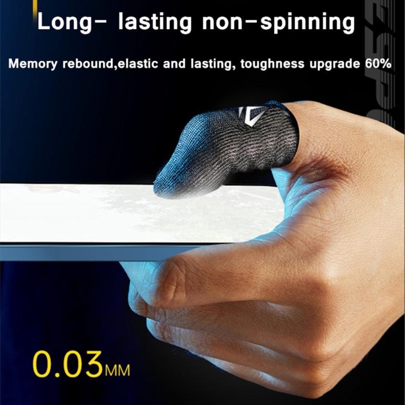 Сleeve для пальцев, влагоотводящий, дышащий, чехол для пальцев, 1/2 пары, для мобильных игр, для сенсорного экрана, перчатки для пальцев с боксом для хранения