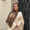 Echarpe Hijab Imprimee Musulmane, Premium, Degrade, Teinture Par Nouage, Aquarelle, Marbre, Chale Imprime, Nouvelle Collection