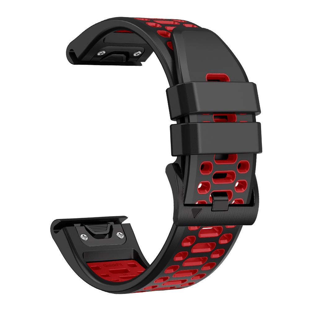 Быстросъемный двухцветный силиконовый ремешок 26 22 мм для Garmin Fenix 7X 7 Pro 5 5X 6 6X/Epix Pro Gen 2 51 мм 47 мм, аксессуары для ремешка часов