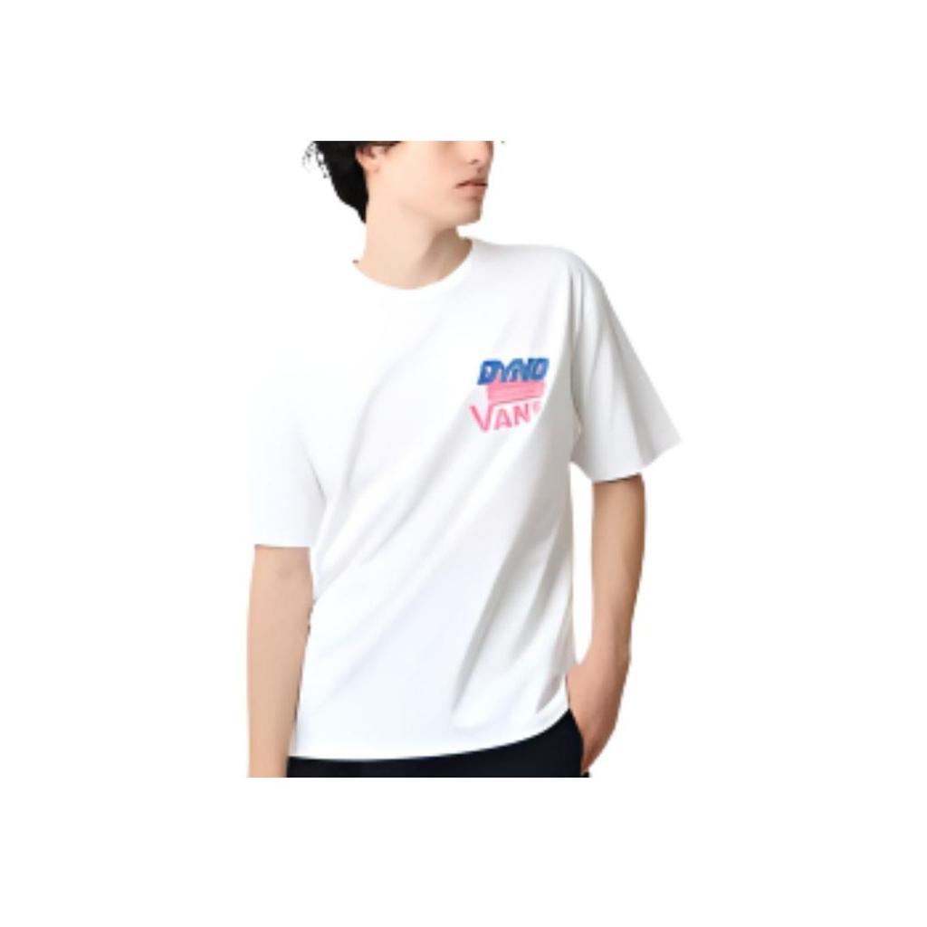 Vans X Our Legends Collaboration SS23 Letter Print Round Neck American Vintage Simple Short Sleeve Drop Shoulder T-Shirt Unisex T-Shirts VN0008D9WHT
