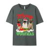 Christmas Pug Dog Merry Woofmas Dog Lover Tshirts Cotton Men Tees Printed T Shirts Preppy Style Funny Tshirts