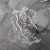 Woven Wire Crystal Leaf Branch Headband Rhinestone Headpiece Super Temperament Hair Hoop  Women