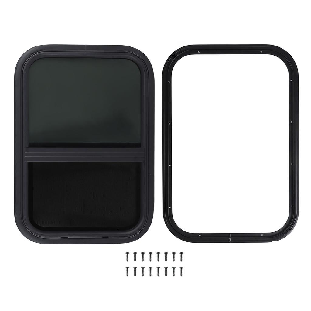 381x559мм 15.24x22.36дюйм Раздвижные окна для автодома Защита от УФ-лучей Водонепроницаемая герметизация со съемной сеткой для кемпера