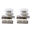 Shower Door Runner Rollers Zinc Alloy Glass Door Pulley Wheels Bathroom Accessory