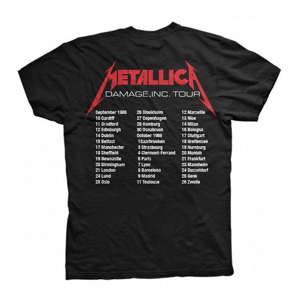 Metallica Футболка унисекс для взрослых MOP European Tour 86