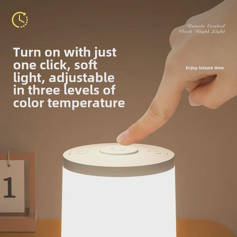 Перезаряжаемый светодиодный ночник: Портативная сенсорная лампа для кормления, ночника, спальни, стола или сна