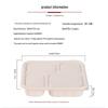 Biodegradable Corn Starch 4-Compartment Takeout Containers