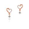 K10 Pink Gold Earrings 111616153111 [Yondo Sea] (PG) Women's