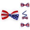Стильный шелковый галстук-бабочка с флагом Великобритании и США для маскарадных костюмов