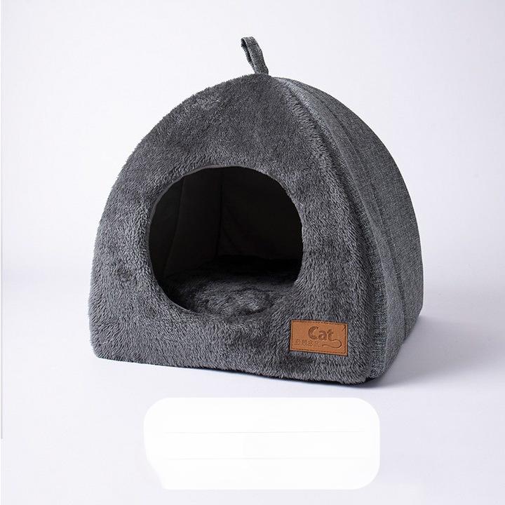 Новое треугольное гнездо для кошек, закрытый домик для кошек, теплое и толстое гнездо для собак, товары для домашних животных