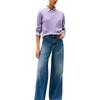 Tommy Hilfiger Свитер с вышивкой логотипа FW25, вязаный косами, женский свитер WW44993-W0G