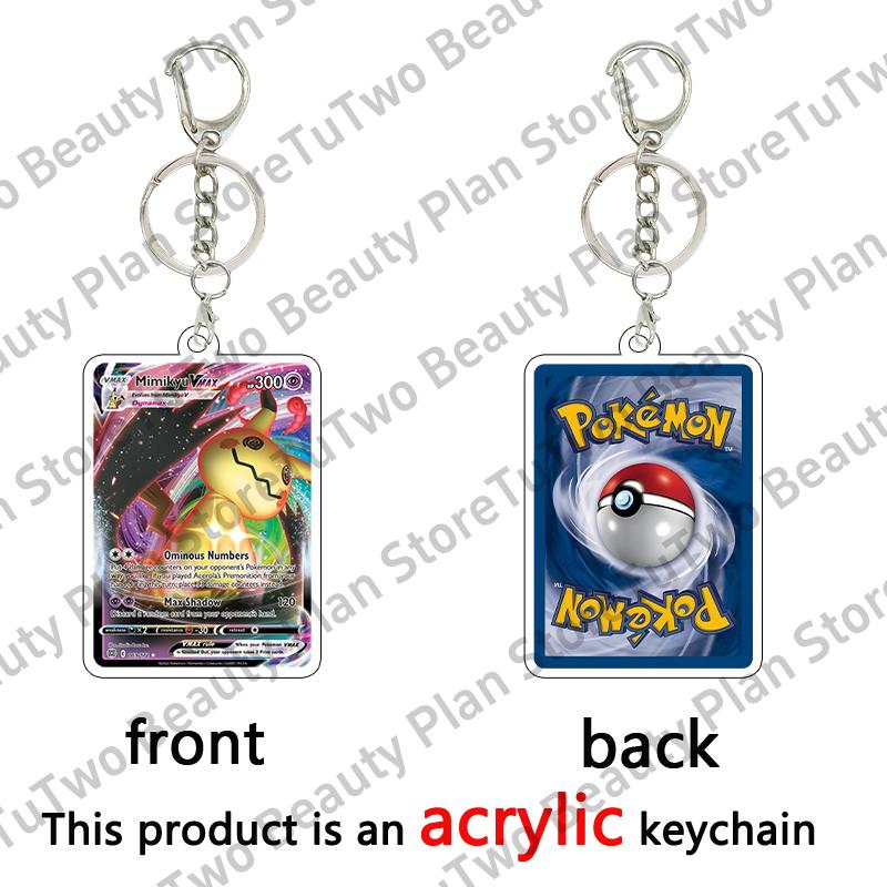 Anime Cartoon Venusaur Bulbasaur Charizard Mewtwo Pocket Monsters Acrylic Keychain Accessories Pendant Key Ring Charm Gifts Toys