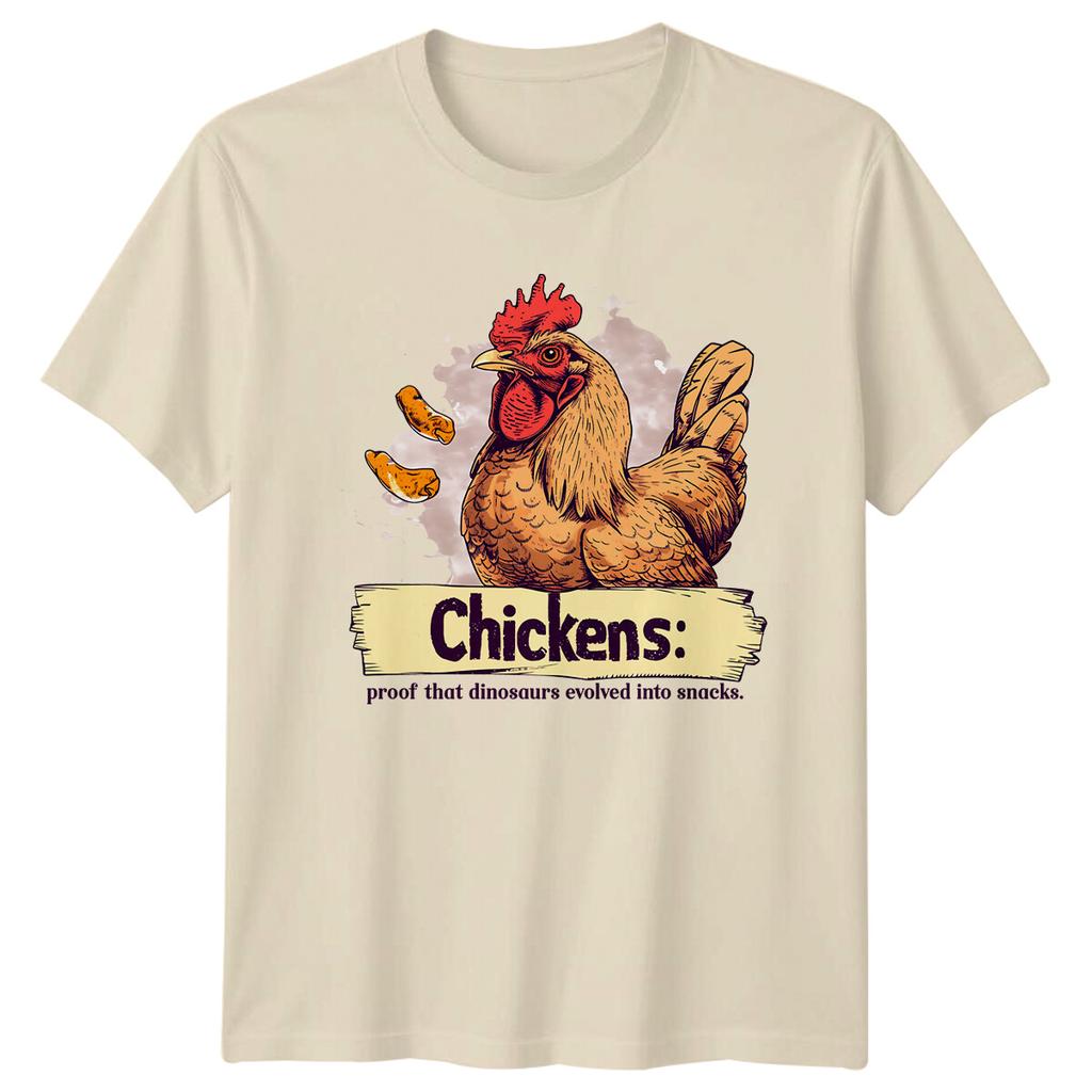 Chickens Proof That Dinosaurs Evolved Into Snacks Funny Animal TShirt