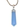 Blue Chalcedony Gemstone Handmade Women's Unisex Silver Jewelry Pendant 1.5