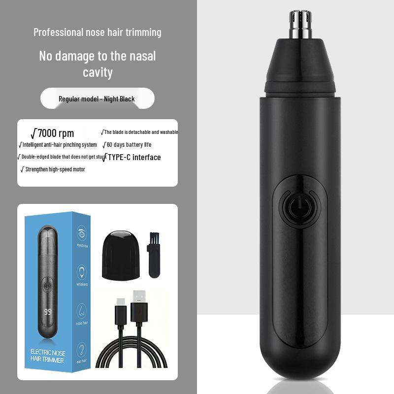 Унисекс Электрический триммер для волос в носу и ножницы для легкого ухода