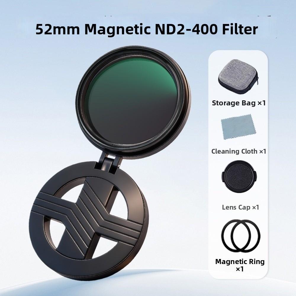 52mm 67mm Magnetic ND Filter Adjustable ND2-400 Phone ND Filter Kit Camera Lens Clip  For Vlog