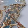 1PC LOZUJOJU European Style High-end Embroidered Retro Chiffon Curtain for Living Room Bedroom Home Decor
