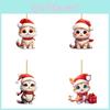 Christmas Cat Car Decor Acrylic Pendant For Holiday Vehicle Decoration