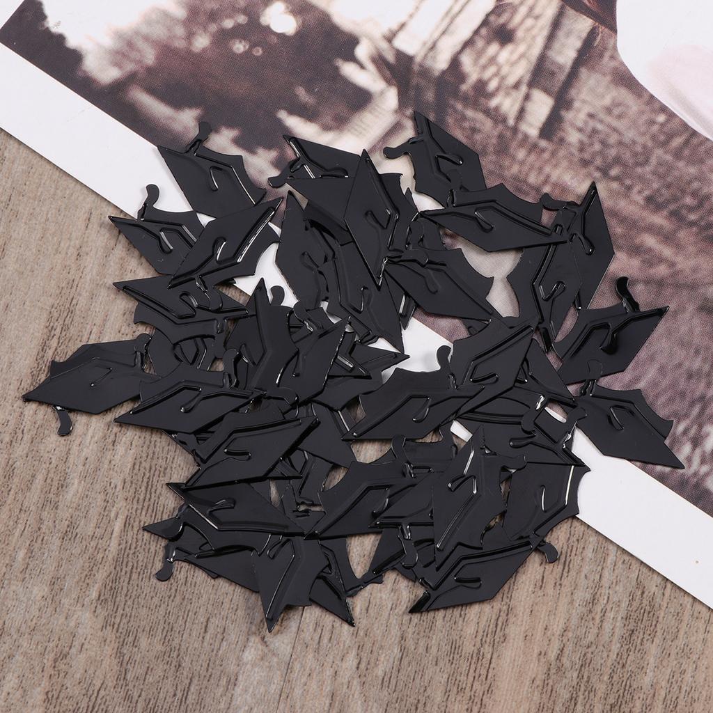 Graduation Party Confetti Doctoral Cap Design Vibrant Colors for Table Scatters Invitation Cards Decoration Table Confetti