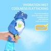 Handheld Fan with Mist - Portable Dinosaur Design Water Mist Fan, Quiet Cooling Spray Fan for Outdoor Travel in Blue