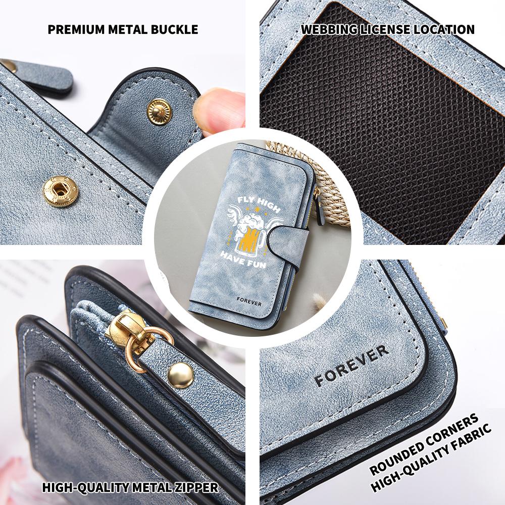 Fashion Printed Long Wallet Multi Slot Casual Portable Purse for Daily Use