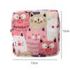 Women Portable Sanitary Napkin Tampon Storage Bag Cotton Travel Makeup Storage Bag Literary Zipper Coin Purse Sundries Storage#w