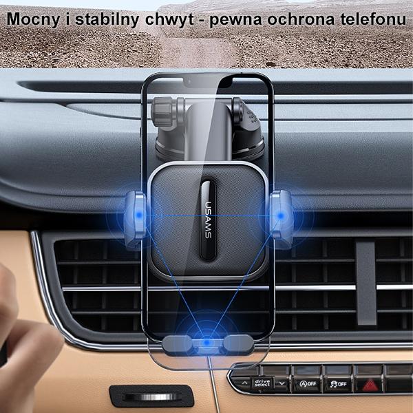 Usams Uchwyt Na Kokpit/Do Szybyczarny/Black Zj072Zj01 (Us-Zj072)