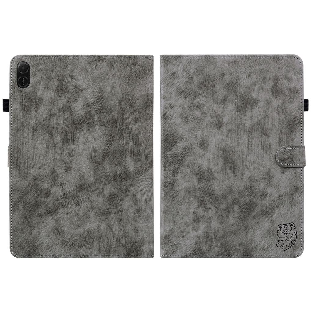Для чехлов Honor Pad X8a Чехол для планшета из ПУ кожи с тигровым принтом, устойчивый к царапинам