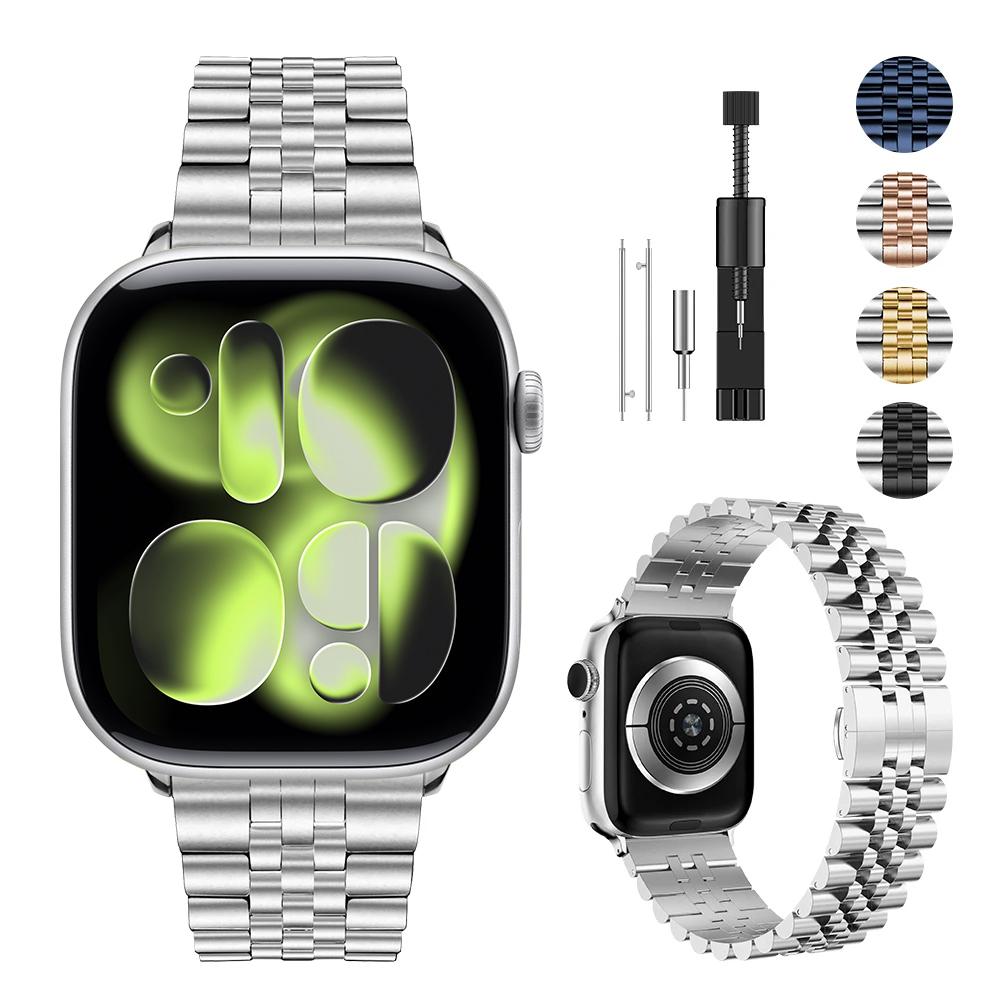 Металлический ремешок для Apple Watch Ultra 3/2 49 мм 11/10 42/46 мм 9 8 7 45/41 мм Браслет из нержавеющей стали Ремешок для запястья iwatch 6 5 SE3 44/40 мм