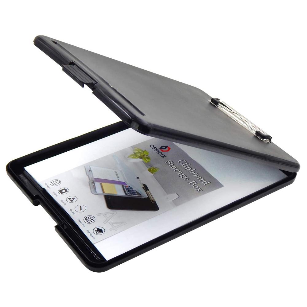 Waterproof Plastic Paper Holder Document Case Writing Pad A4 Clipboard Box Filing Storage