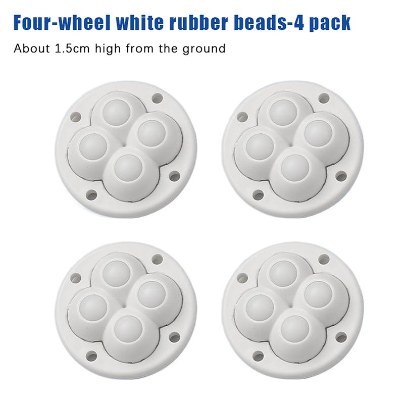 4 шт. самоклеящиеся шариковые универсальные колеса для мебели скрытые нижние ролики вращающиеся ролики бытовые аксессуары