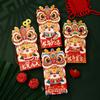 4Pcs Red Envelope Chinese New Year Red Packet Cute Cartoon Dragon Design Good Luck Money Envelope for Festive