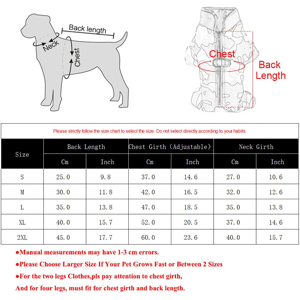 Winter Warm Pet Dog Jumpsuit Windproof Dog Clothes for Small Dogs Chihuahua Cozy Fleece Jacket Yorkie Costumes Poodle Outfits