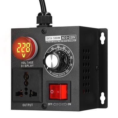 AC220V 5000 В Бесступенчатый Регулятор Напряжения Портативный Однофазный Контроллер Напряжения Регулятор Температуры Скорости Освещения