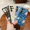 For Samsung S24 S23 S22 Ultra S21 S20 FE A15 A55 A54 A53 A52 A34 A14 A13 Phone Cover Slim Flower Shockproof Soft TPU Hybrid Case