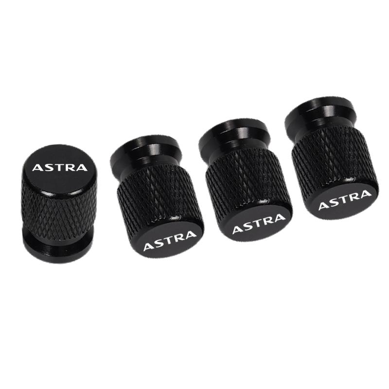 BBEY1 4pcs Car CNC Aluminum Tire Valve Air Port Stem Cover Caps For Opel Astra Accessories