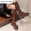 Winter Modern Platform Women's Over The Knee Boots Fashion Thick Heels Long Bootties Woman Largas Booties